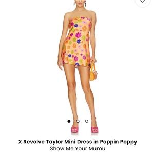 Show Me Your Mumu x Revolve Taylor Mini Dress in Poppin Poppy